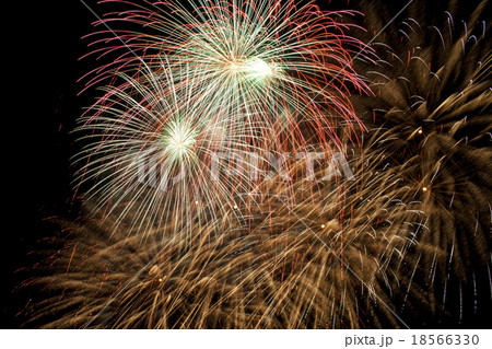 Colorful fireworks on a night sky background. 18566330