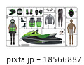 jet ski vector 18566887
