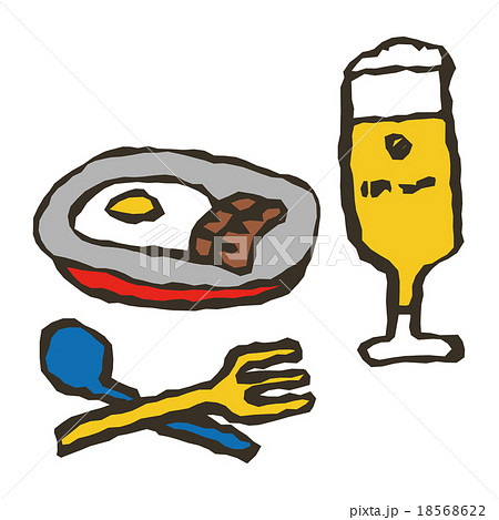 ビールと料理 18568622