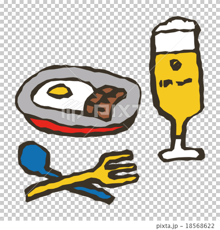 ビールと料理 18568622