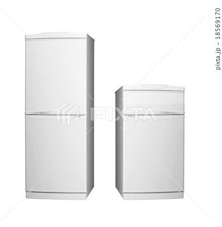 Big and small refrigerator isolated Big and small refrigerator isolated 18569170