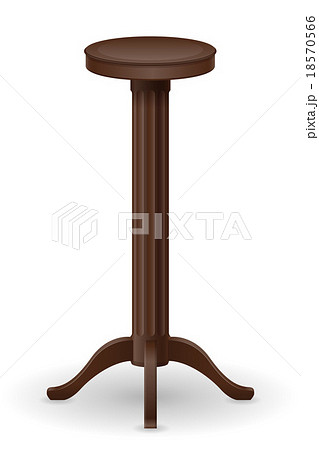 stand for flowerpots furniture vector illustration 18570566