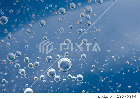 Air bubbles in a liquid. Abstract blue background Air bubbles in a liquid. Abstract blue background 18570864