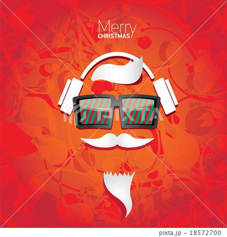 Christmas hipster poster for party or card. Christmas hipster poster for party or card. 18572700