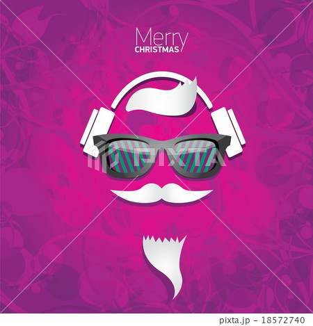 Christmas hipster poster for party or card. Christmas hipster poster for party or card. 18572740