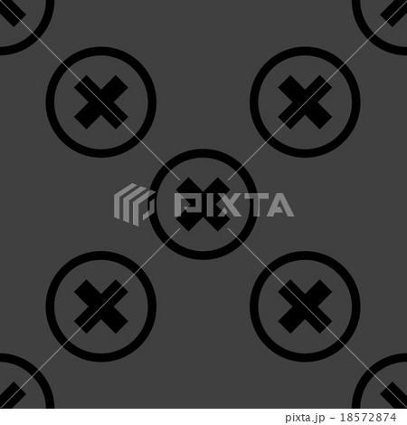 cancel web icon. flat design. Seamless pattern. cancel web icon. flat design. Seamless pattern. 18572874