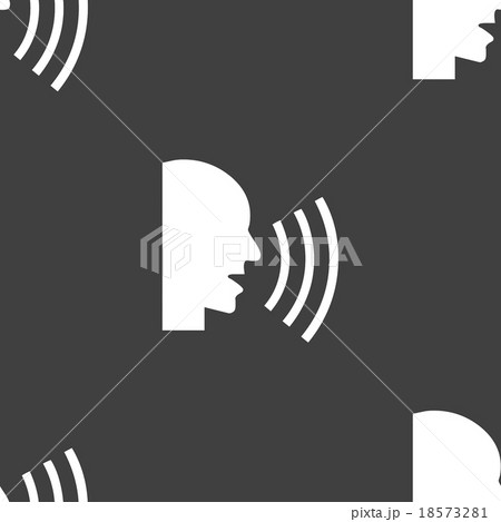 talking web icon. flat design. Seamless pattern. talking web icon. flat design. Seamless pattern. 18573281