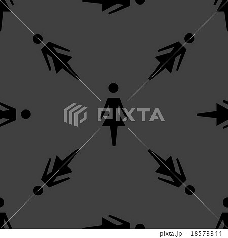 woman restroom web icon. flat design. Seamless pat woman restroom web icon. flat design. Seamless pat 18573344