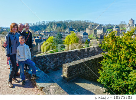 Family on spring holidays in France. Family on spring holidays in France. 18575202