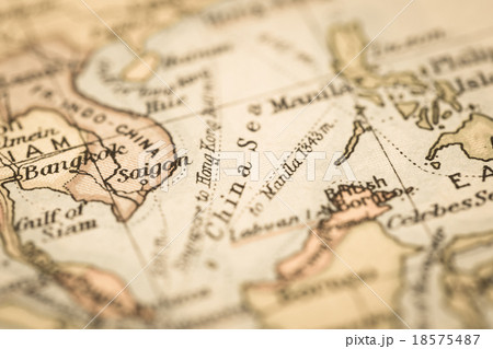 古地図　南シナ海 18575487