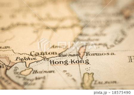 古地図 香港 古地図 香港 18575490