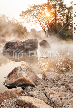 Sunrise at hot spring Sunrise at hot spring 18575601