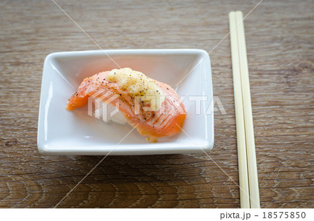sushi with chopsticks 18575850