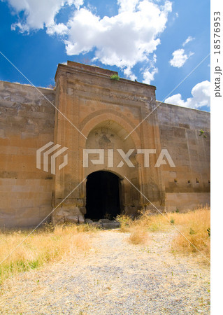 columns in the caravansary on Silk Road, Turkey 18576953