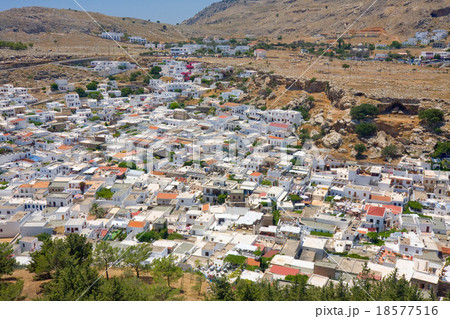 Lindos with the castle above 18577516