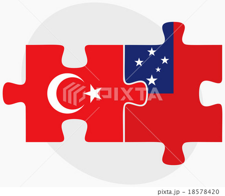 Turkey and Samoa Flags 18578420