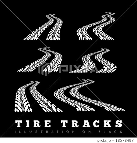 Tire track background Tire track background 18578497