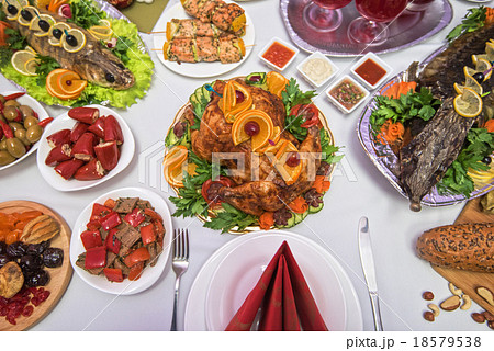 traditional festive food traditional festive food 18579538