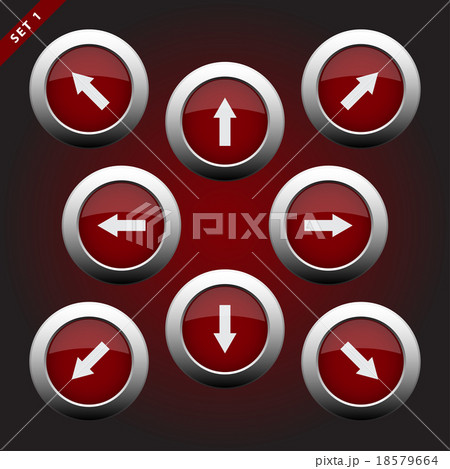 icons with arrows - eight directions 18579664
