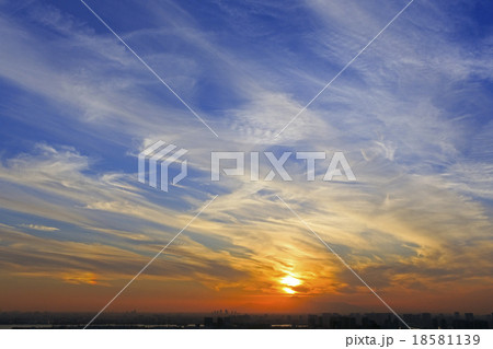 夕景と雲 夕景と雲 18581139