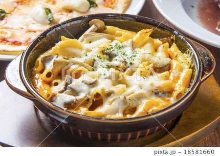 チーズペンネのきのこグラタン風 18581660