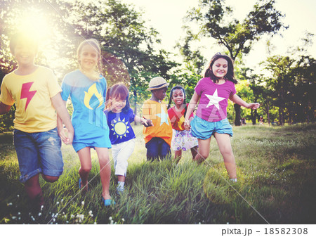 Diversity Children Friendship Happiness Playful Concept 18582308