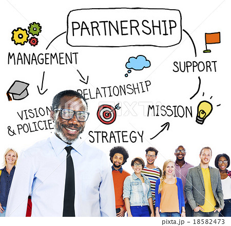 Partnership Company Support Team Organization Concept Partnership Company Support Team Organization Concept 18582473