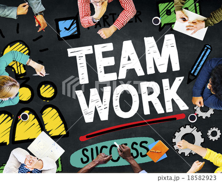 Team Teamwork Group Collaboration Organization Concept Team Teamwork Group Collaboration Organization Concept 18582923