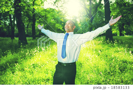 Business Relaxation Refreshing Freedom Nature Concept 18583133