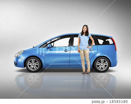 Car Vehicle Station Wagon Transportation 3D Illustration Concept 18583180