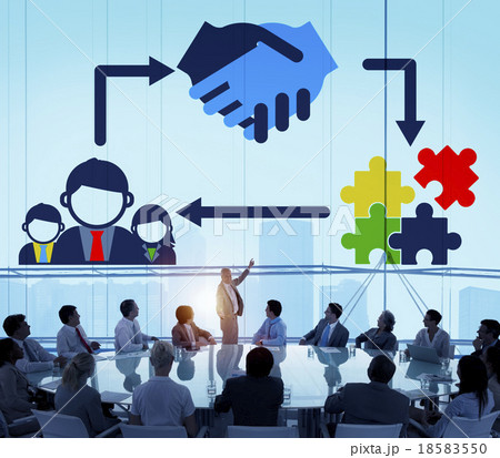 Partnership Team Corporate Collaboration Connection Concept 18583550