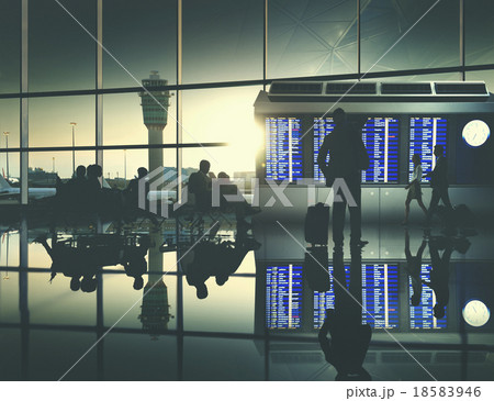 Business People Airport Terminal Travel Departure Concept 18583946