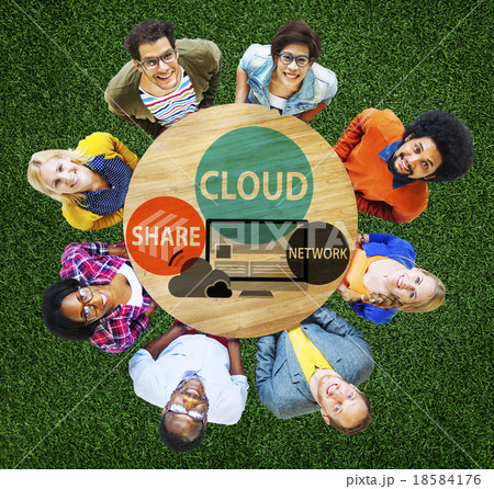 Cloud Computing Database Transfer Internet Technology Concept Cloud Computing Database Transfer Internet Technology Concept 18584176