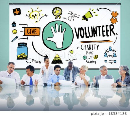 Volunteer Charity Help Sharing Giving Donate Assisting Concept Volunteer Charity Help Sharing Giving Donate Assisting Concept 18584188