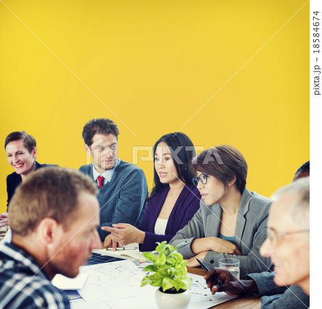 Group of Business People Discussion Office Concept Group of Business People Discussion Office Concept 18584674