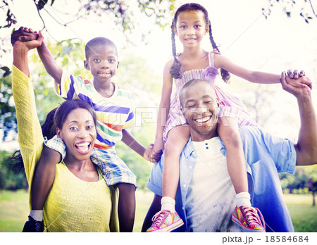 African Family Happiness Holiday Vacation Activity Concept African Family Happiness Holiday Vacation Activity Concept 18584684