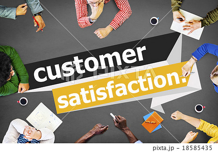 Customer Satisfaction Service Effciency Consumer Concept Customer Satisfaction Service Effciency Consumer Concept 18585435