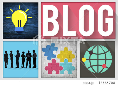 Blog Blogging Online Design Web Page Website Concept 18585708