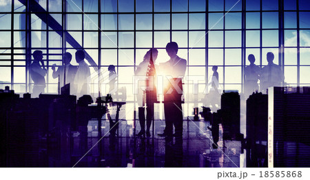 Business Professional Communication Office Cityscape Concept Business Professional Communication Office Cityscape Concept 18585868