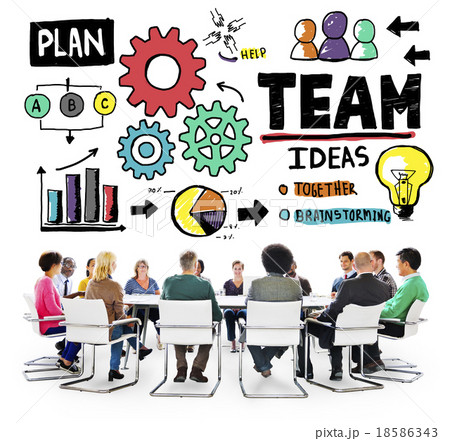 Teamwork Team Collaboration Connection Togetherness Unity Concep 18586343
