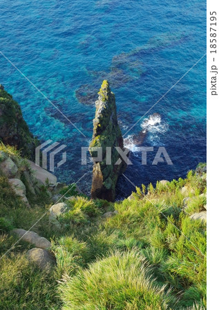 天売島の赤岩 18587195