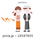 Indonesia AEC People Set in traditional costume 18587605
