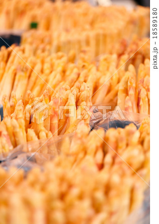 asparagus at a market asparagus at a market 18589180