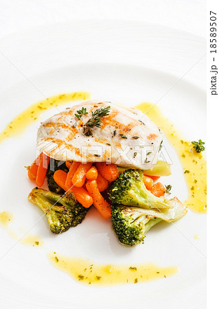 fish with vegetables fish with vegetables 18589507