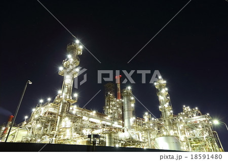 工場夜景 18591480