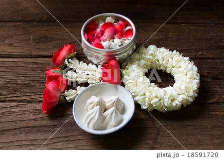 Water in bowl mixed with perfume  Songkra 18591720
