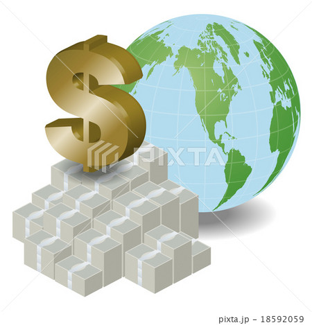IMF（国際通貨基金）イメージイラスト 18592059