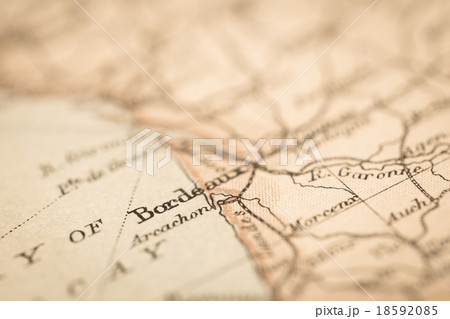 古地図 フランス・ボルドー地域 古地図 フランス・ボルドー地域 18592085