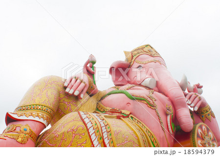 The Ganesha on white background 18594379