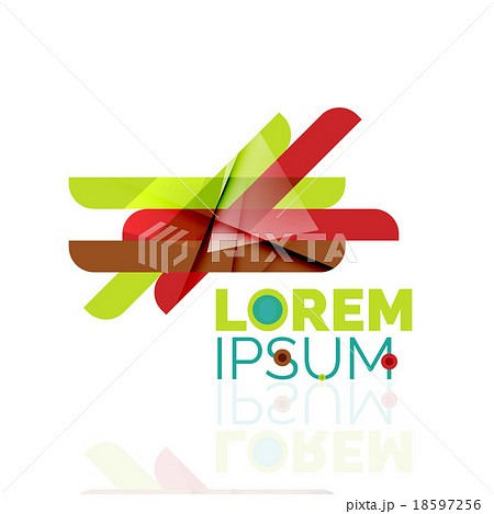 Logo, abstract geometric business icon 18597256